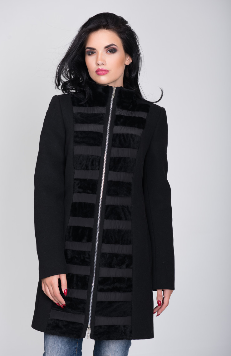 Пальто 1-028/9 Черный