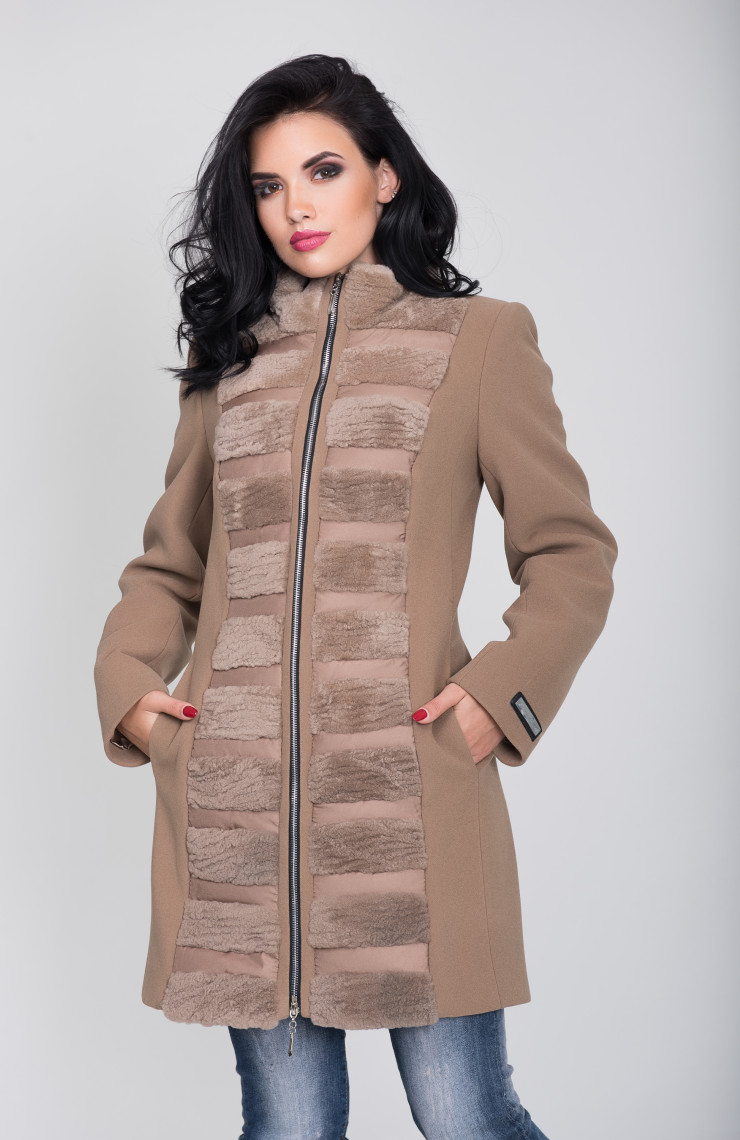 Пальто 1-028/9 Песок