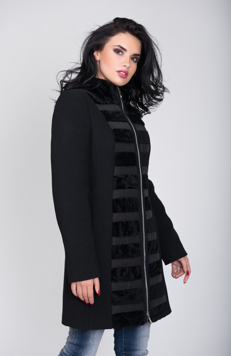 Пальто 1-028/9 Черный