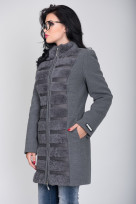 Пальто 1-028/9 Графит