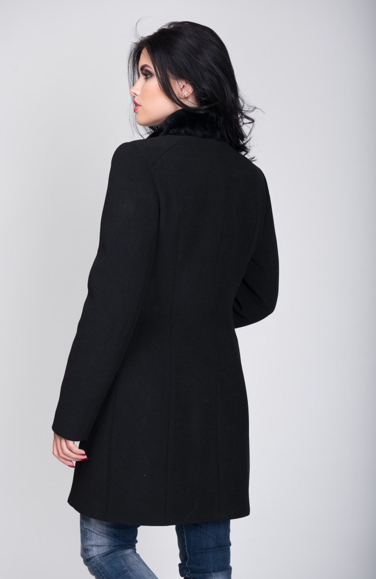 Пальто 1-028/9 Черный