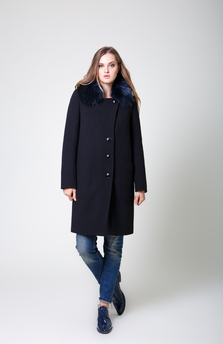 Пальто 1-061/9 Черный