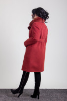 Пальто 1-061IT Красное дерево