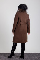 Пальто 1-061IT Шоколад