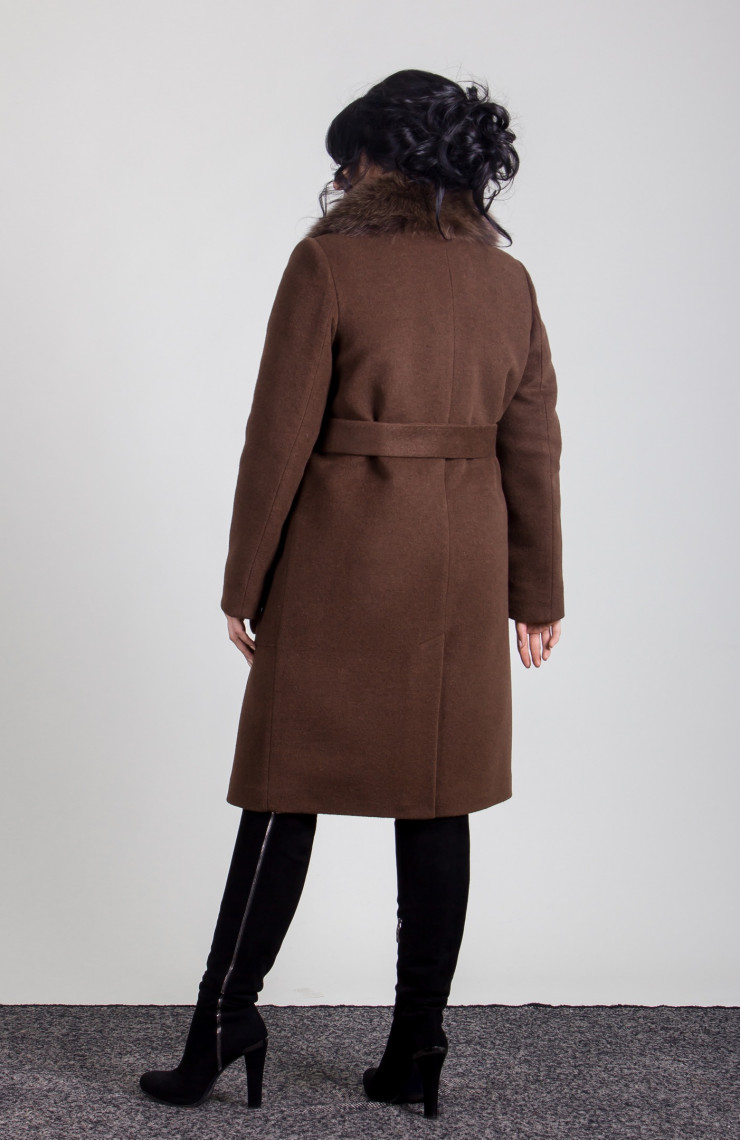 Пальто 1-061IT Шоколад