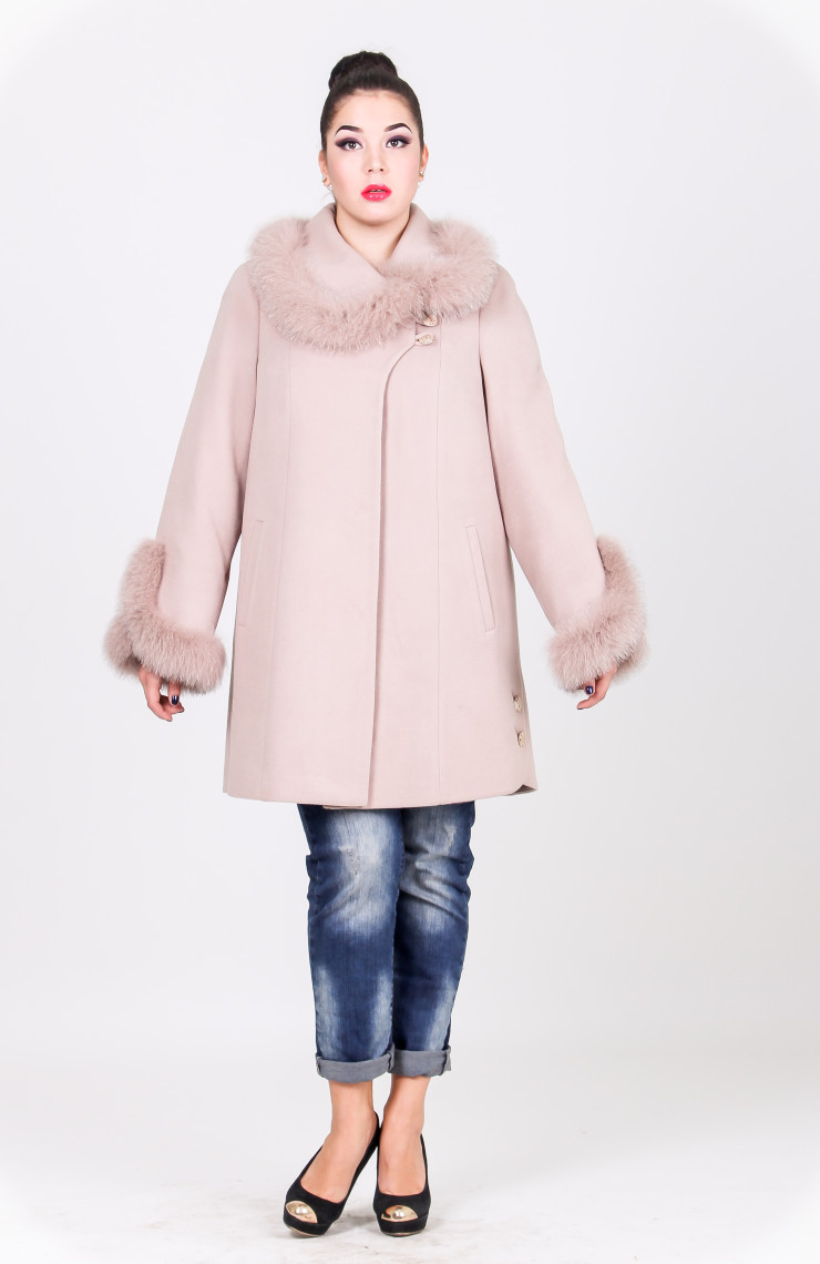 Пальто 1-090 Топленое молоко