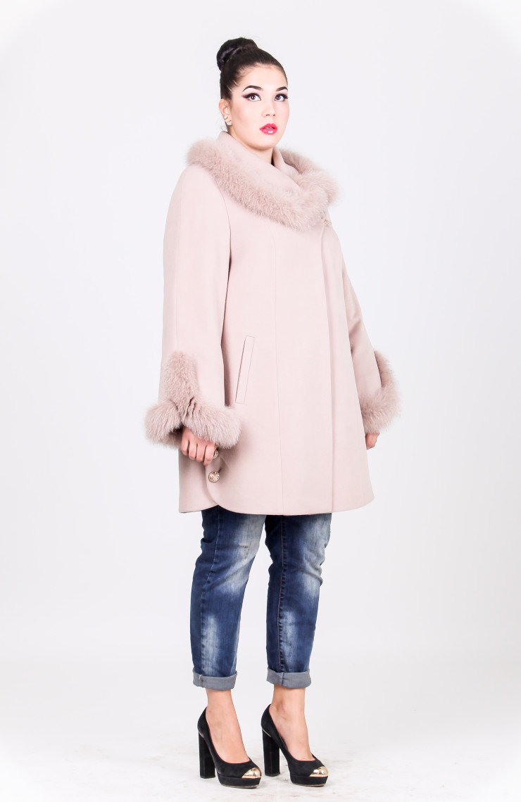 Пальто 1-090 Топленое молоко