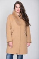 Пальто 1-095IT Кэмэл