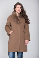 Пальто 1-095IT Молочный шоколад