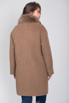 Пальто 1-095IT Молочный шоколад