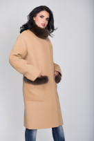 Пальто 1-097IT Кэмэл