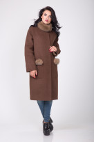 Пальто 1-097IT Шоколад