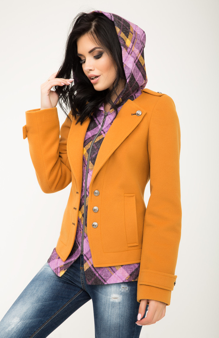 Пальто 2-317К Золотой песок