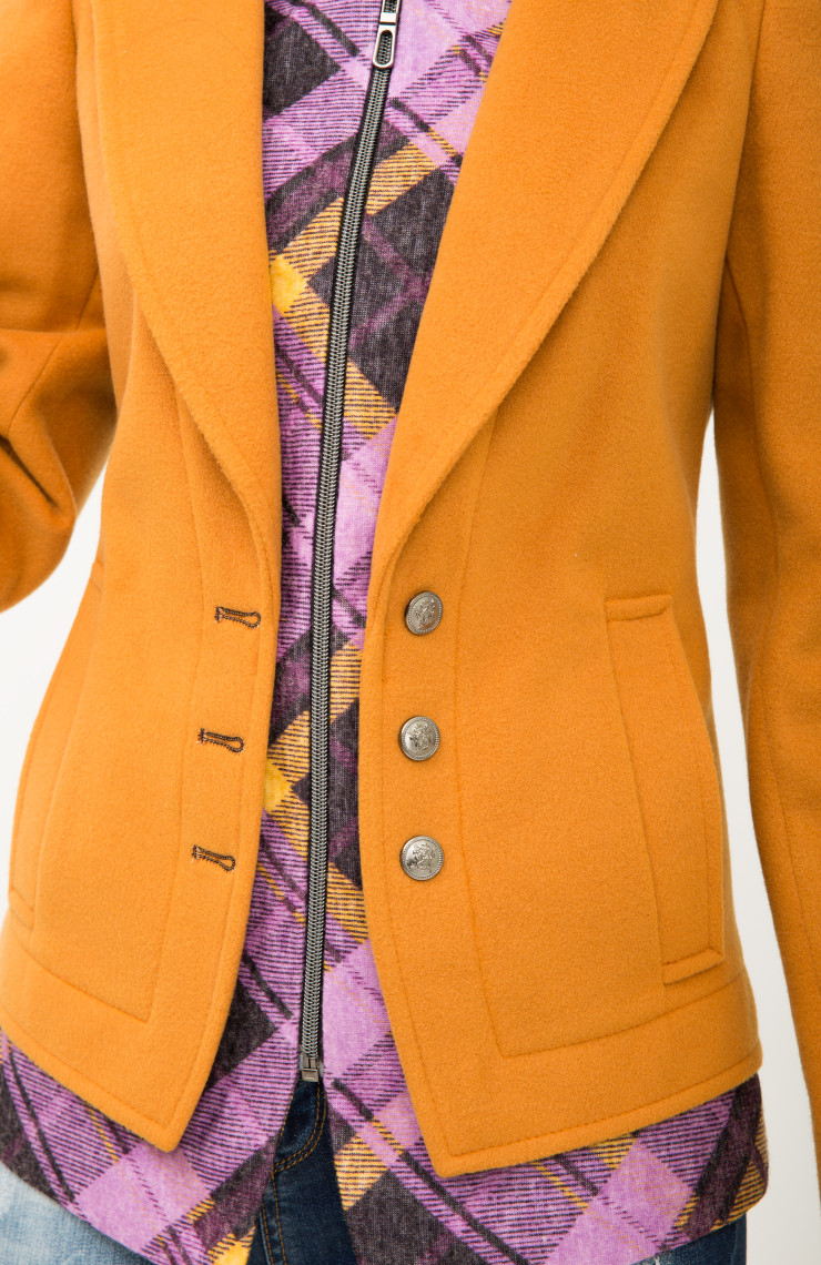 Пальто 2-317К Золотой песок