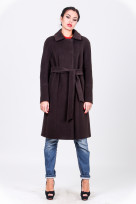 Пальто 2-338 Черный шоколад