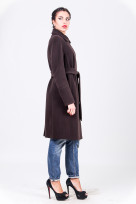 Пальто 2-338 Черный шоколад