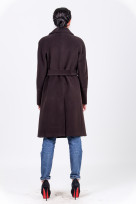 Пальто 2-338 Черный шоколад