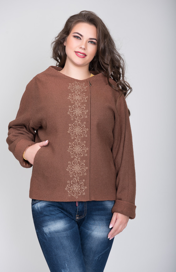 Пальто 2-348 Молочный шоколад