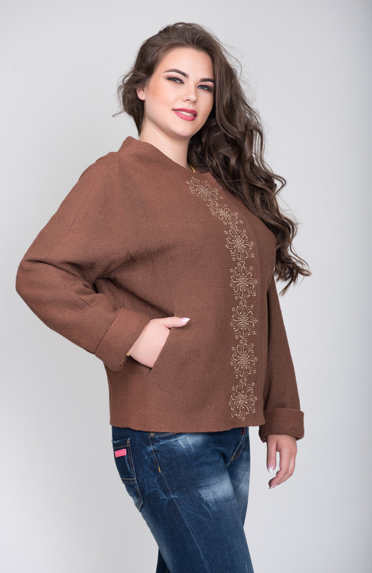 Пальто 2-348 Молочный шоколад