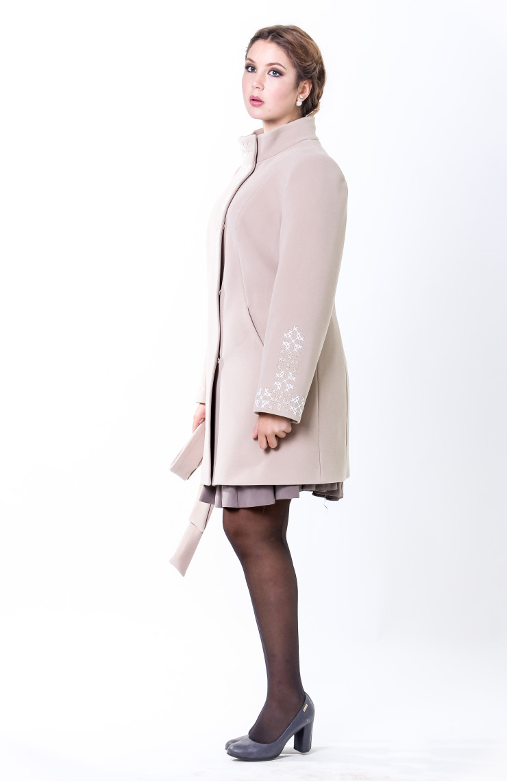 Пальто 2-350/9 Бежевый