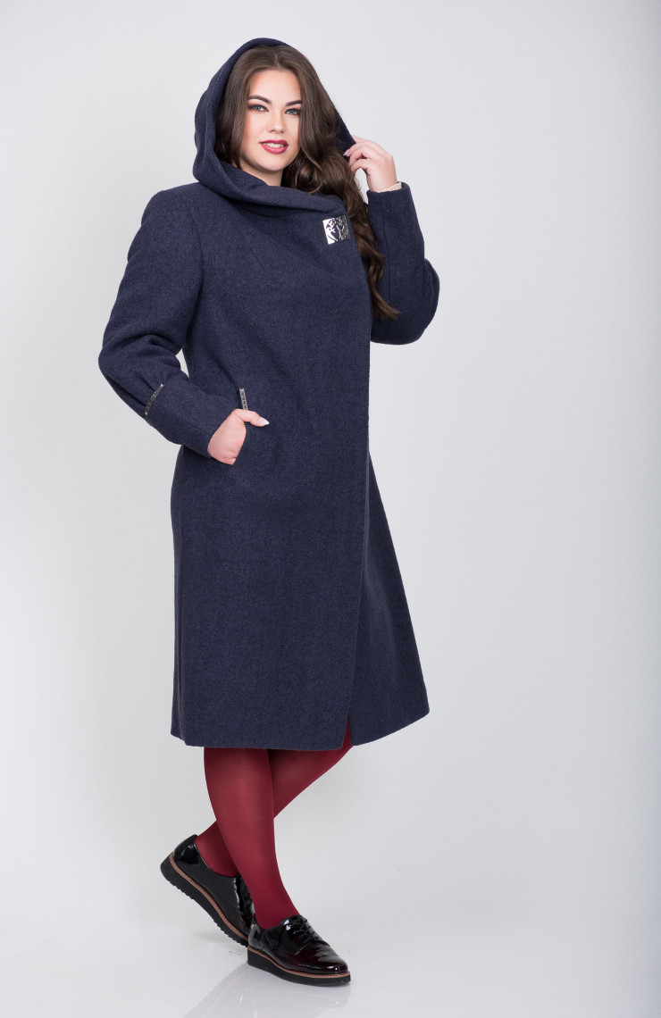 Пальто 2-353Ш Сине-фиолетовый