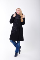 Пальто 2-357 Черный
