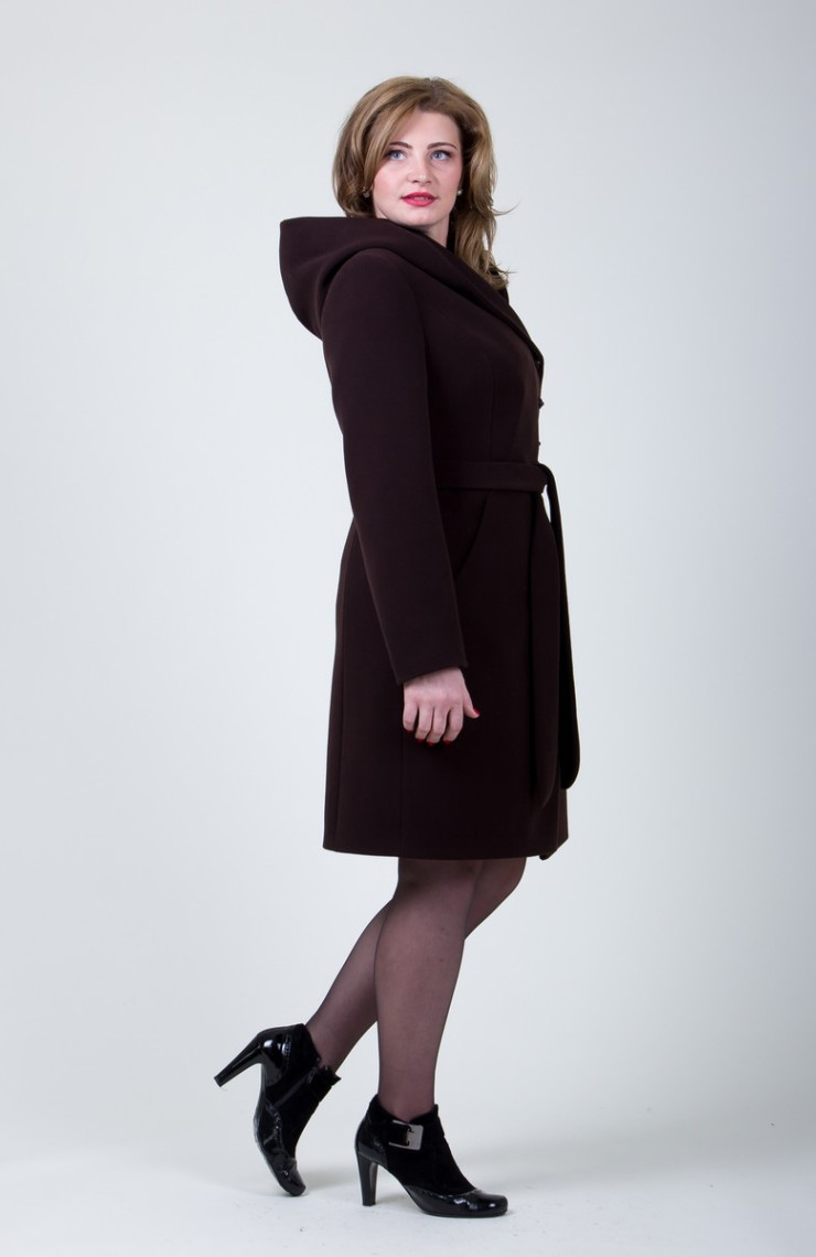 Пальто 2-373/9Ш Шоколад