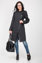 Пальто 2-391 Темно-серый