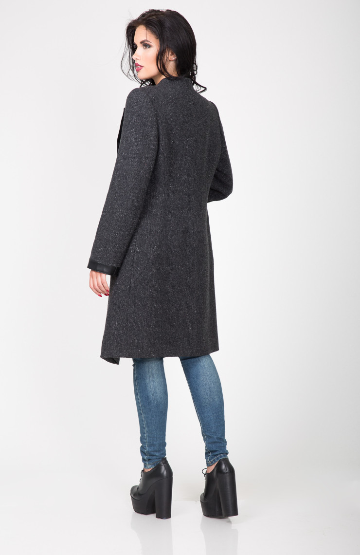 Пальто 2-391 Темно-серый