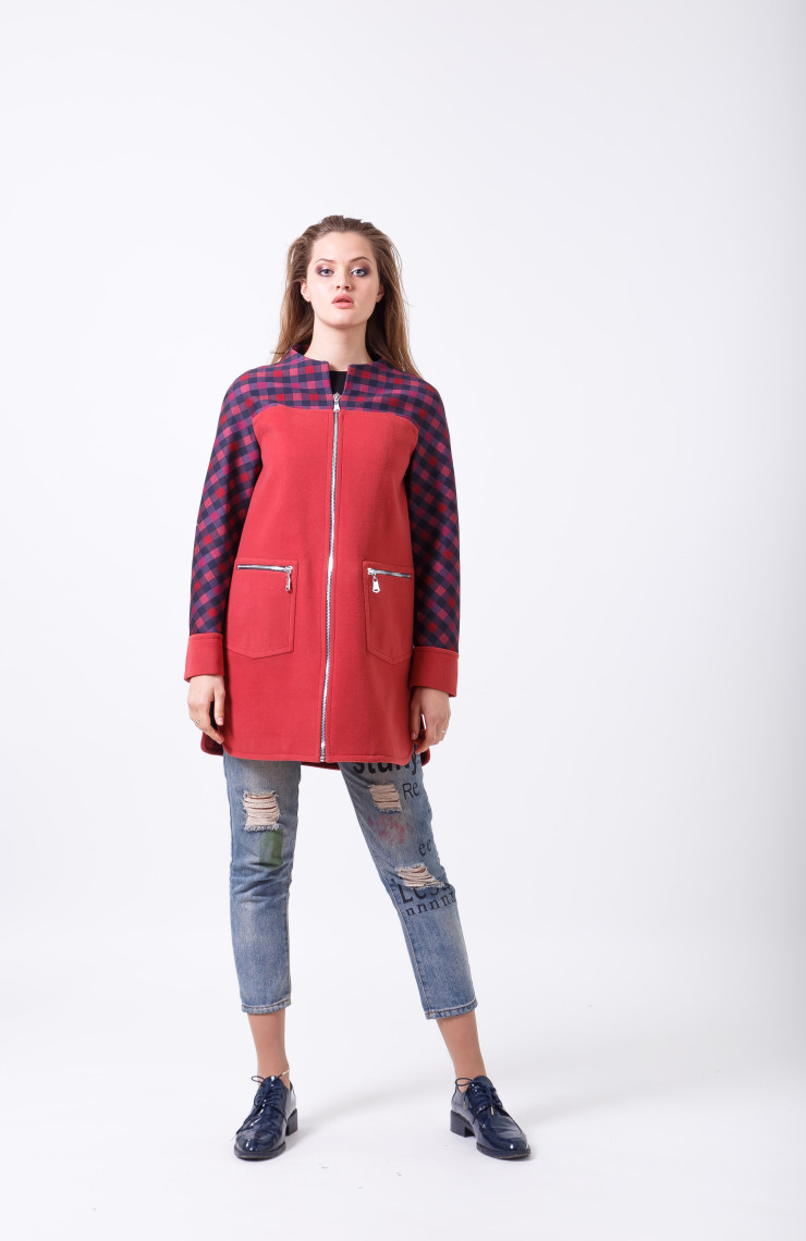 Пальто 2-412/9 Кораловый