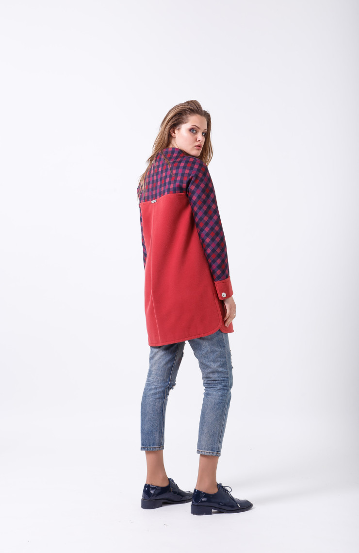 Пальто 2-412/9 Кораловый