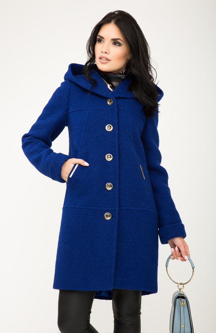 Пальто 2-416L Кобальт