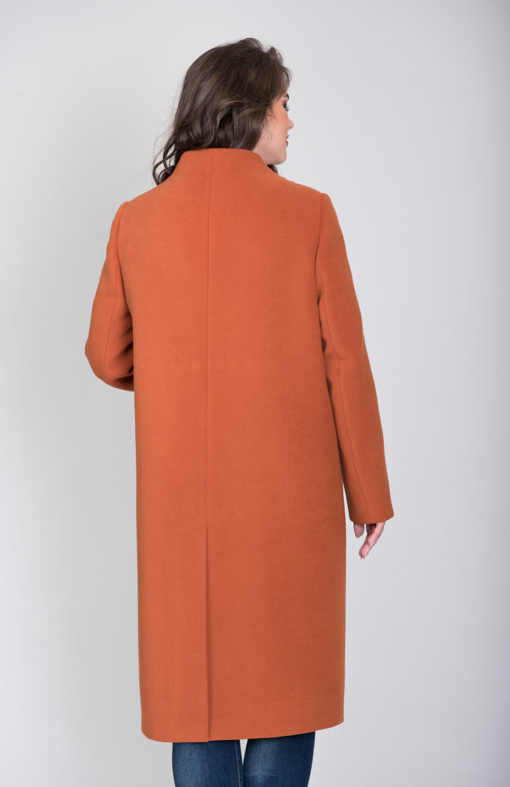 Пальто 2-421/9 Светло-терракотовый