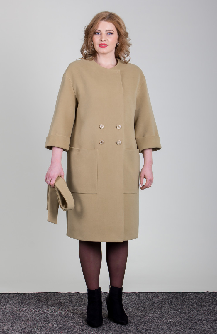 Пальто 2-437/9 Оливковый