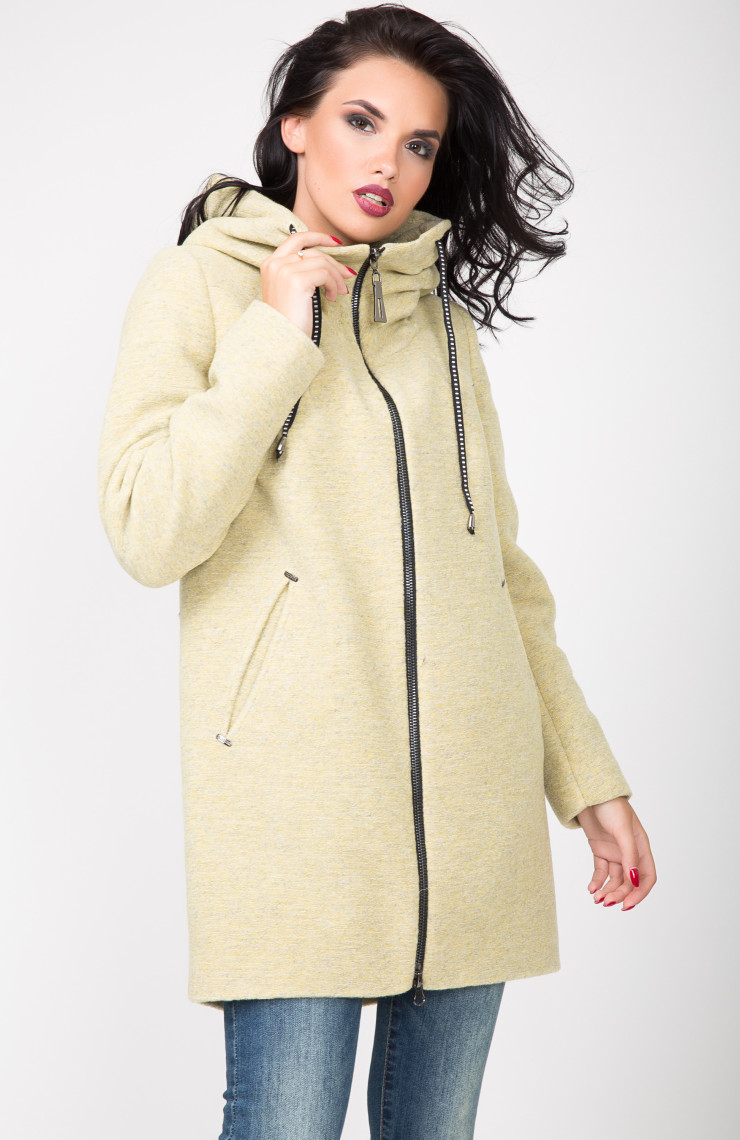 Пальто 2-444L Лимон