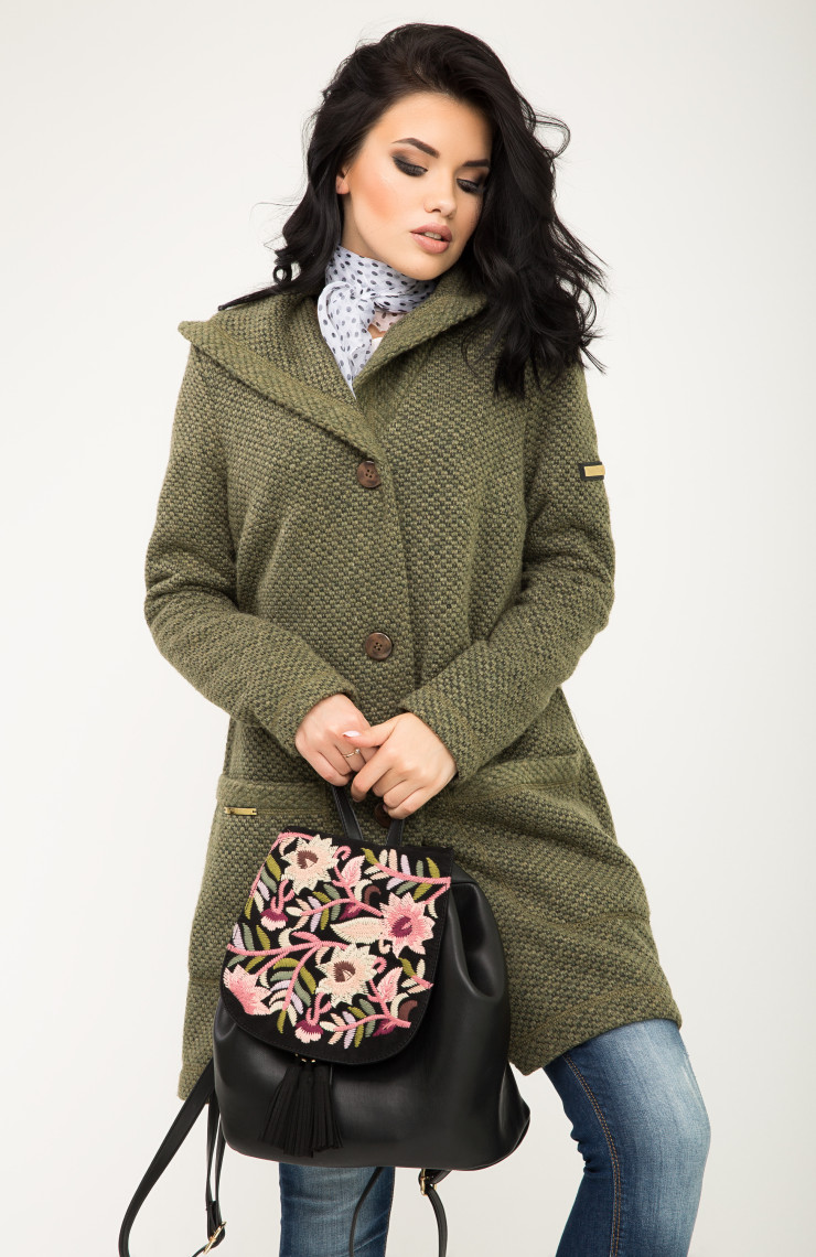 Пальто 2-445L Осенний лес