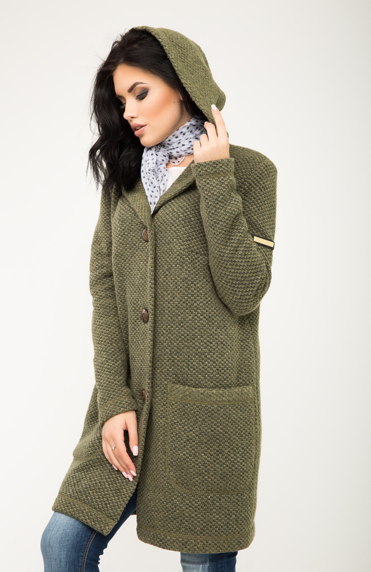 Пальто 2-445L Осенний лес