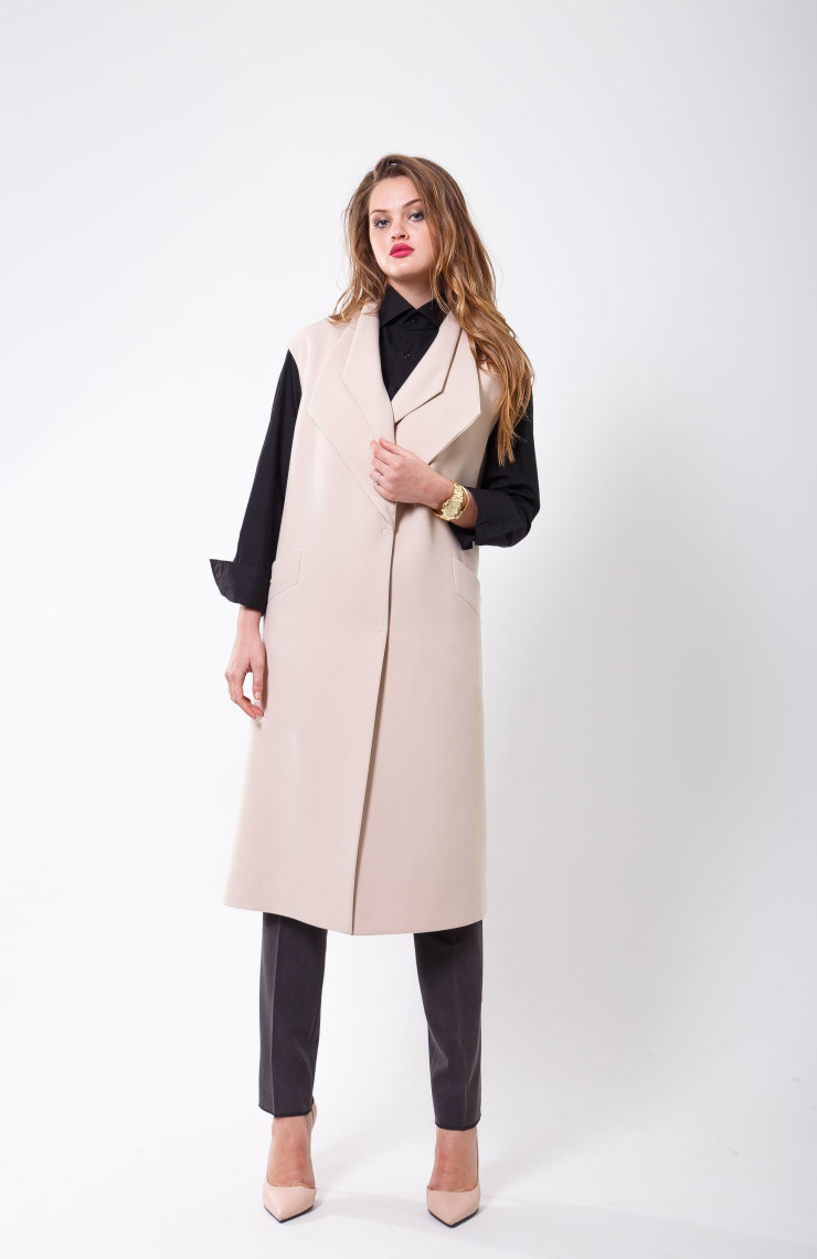 Пальто 2-451/9 Крем-карамель