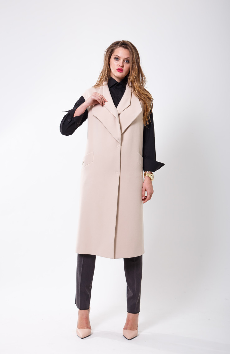 Пальто 2-451/9 Крем-карамель
