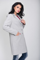 Пальто 2-472/9 Светло-серый