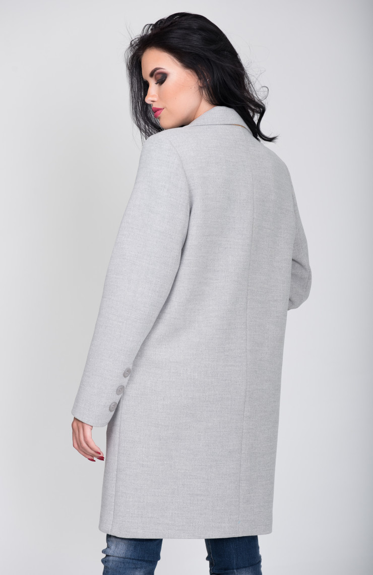 Пальто 2-472/9 Светло-серый