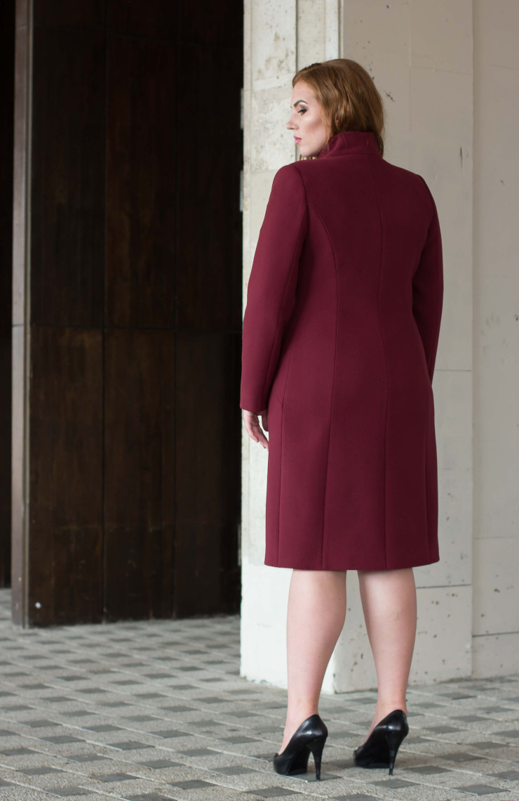 Пальто 2-483/9 Вишневый ликер