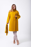Пальто 2-489L Горчичный