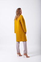 Пальто 2-489L Горчичный