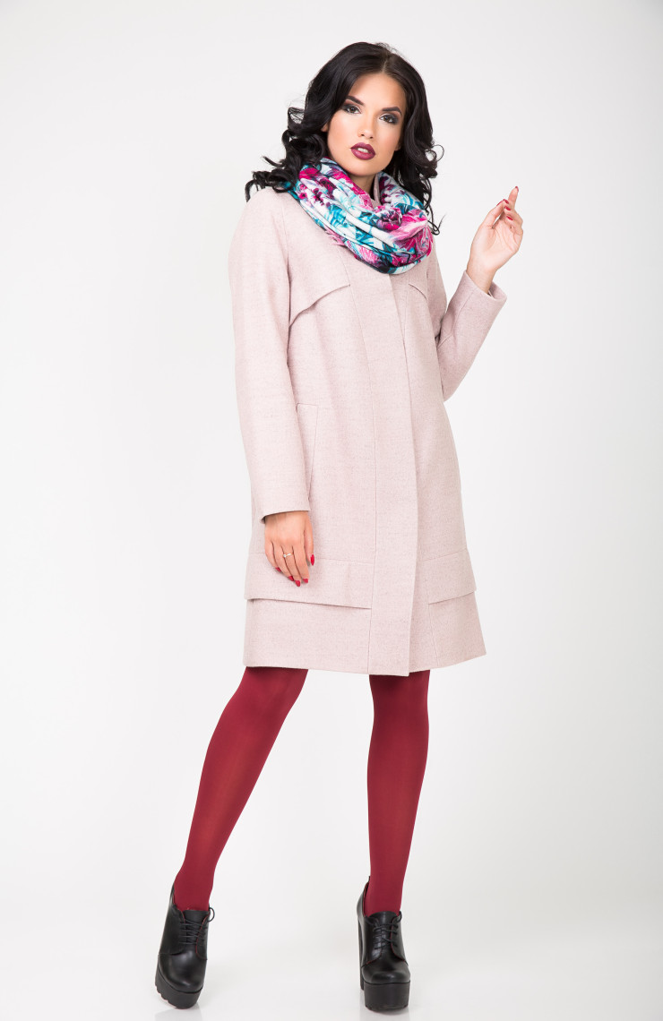 Пальто 2-504 Нежно розовый