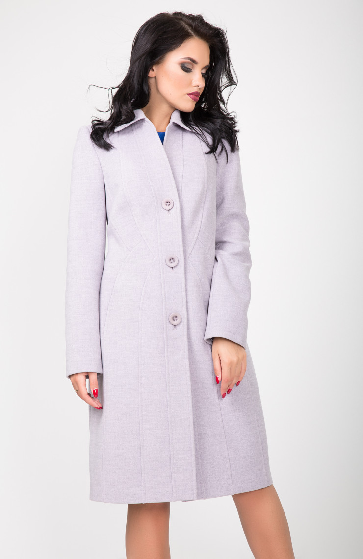 Пальто 2-505/9 Розовый лед