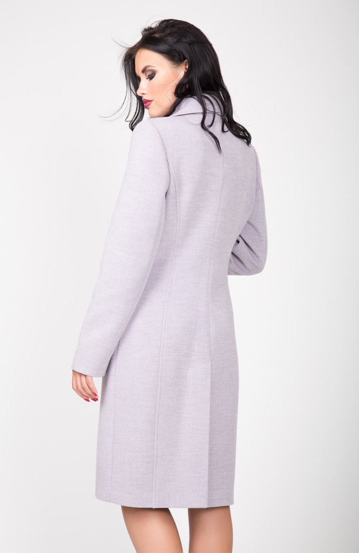 Пальто 2-505/9 Розовый лед