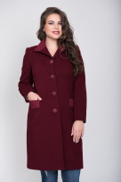 Пальто 2-516/9 Бургунди