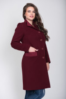 Пальто 2-516/9 Бургунди