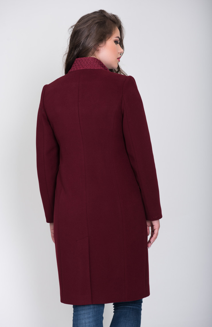 Пальто 2-516/9 Бургунди